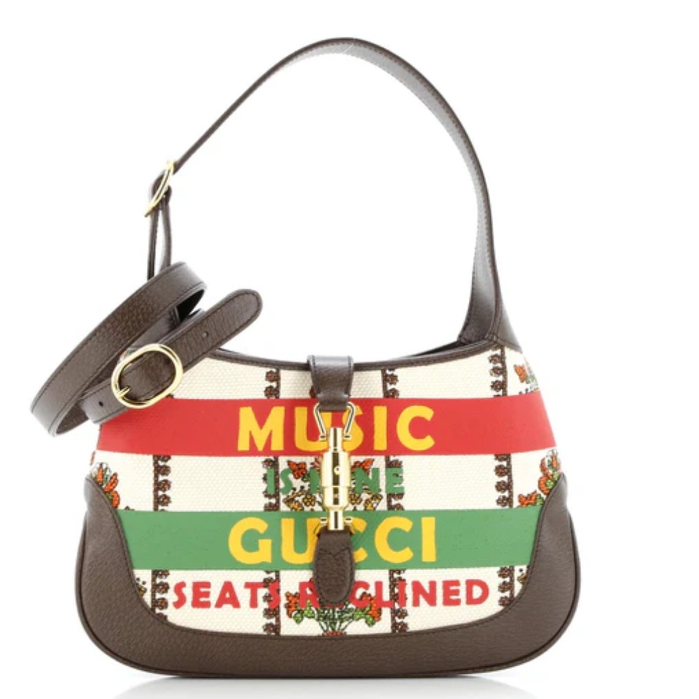 GUCCI 100 Centennial Jackie 1961 Hobo Limited Edition Canvas Leather NWT 636706